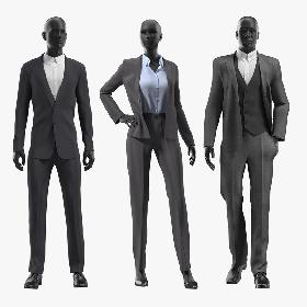 3D Suits Collection on Mannequins